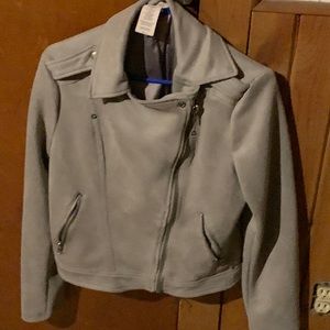 Cropped jacket, medium would be good for fall or spring